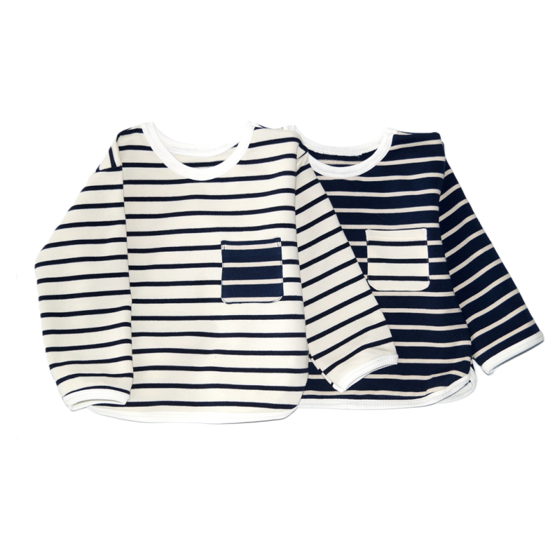Stribet Sweatshirt til Børn | 100% Økologisk Bomuld