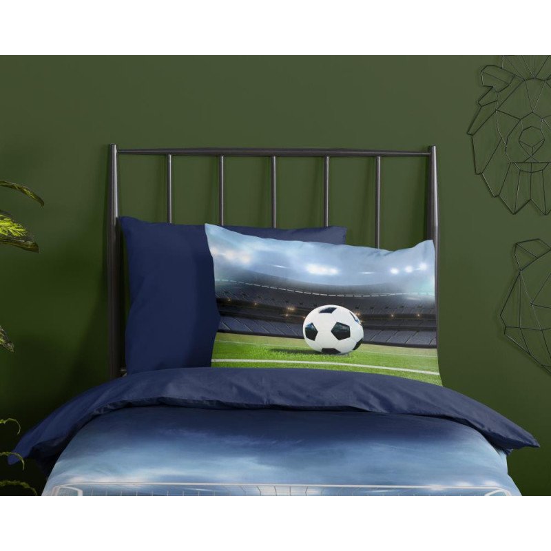 Sengesæt Jasper i microfiber med fodboldtema