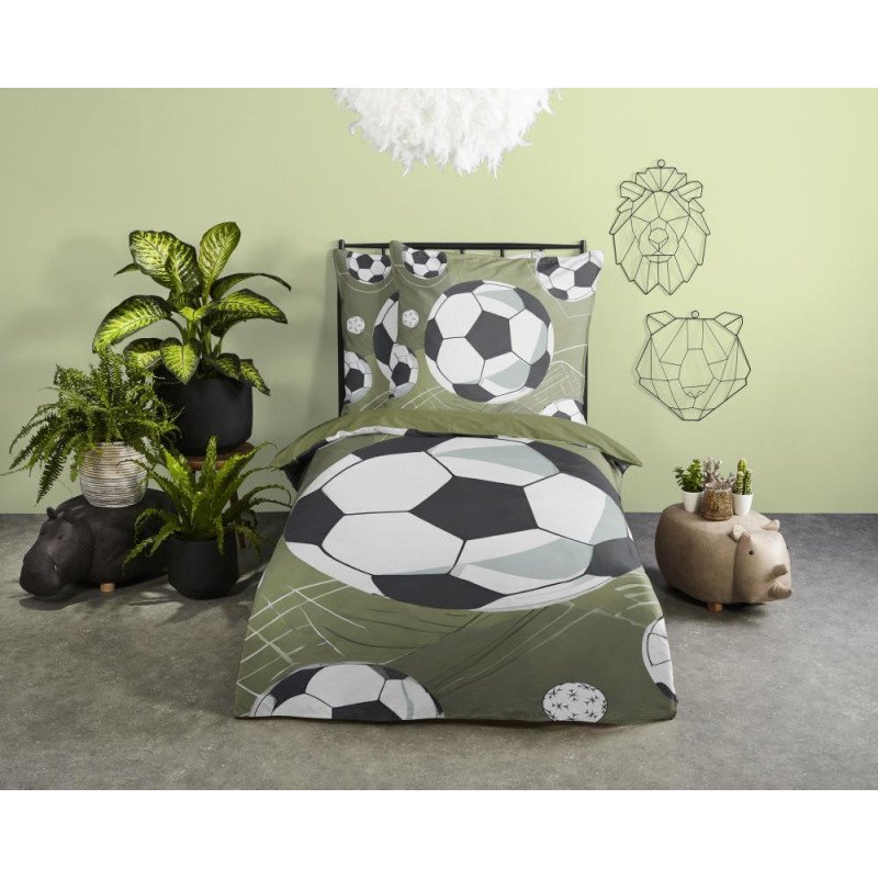 Sengesæt Daan i microfiber med fodboldtema