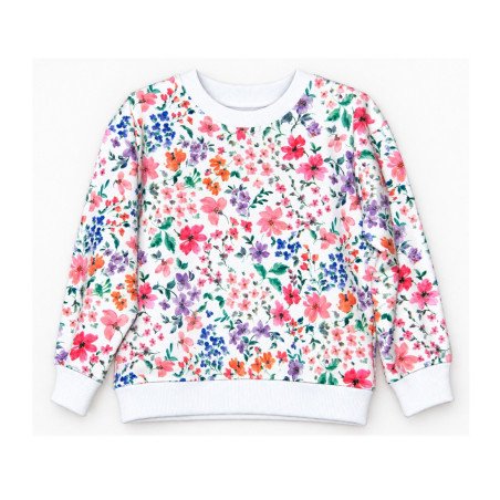Blomstret sweatshirt