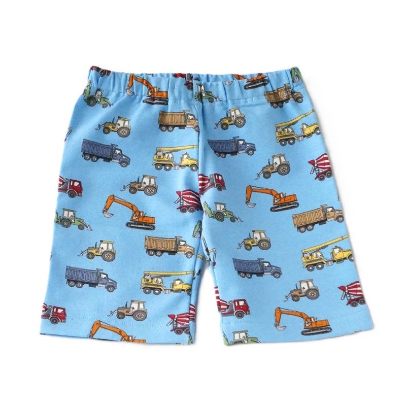 Sæt med sweatshirt og shorts, blå | Arbejdsmaskiner