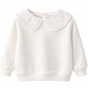 Sweatshirt med blondekrave, Blød elegance til børn