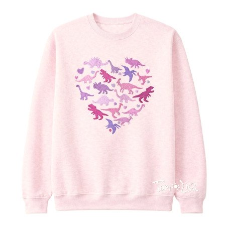 Sweatshirt med blondekrave til børn – Lyserød | Blød & elegant