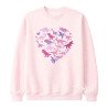 Sweatshirt med blondekrave til børn – Lyserød | Blød & elegant