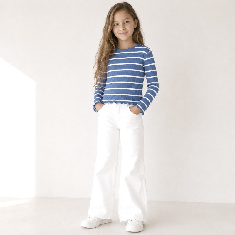 Ribstrikket bluse