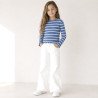 Ribstrikket bluse