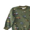 Sweatshirt med maskiner, oliven/grøn