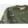 Sweatshirt med maskiner, oliven/grøn