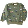 Sweatshirt med maskiner, oliven/grøn