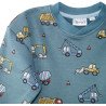 Sweatshirt med maskiner, blå