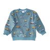 Sweatshirt med maskiner, blå