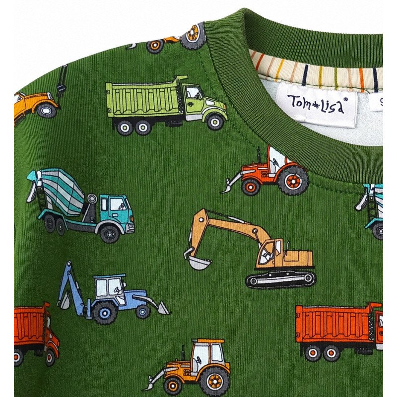 Sweatshirt, grøn | Arbejdsmaskiner