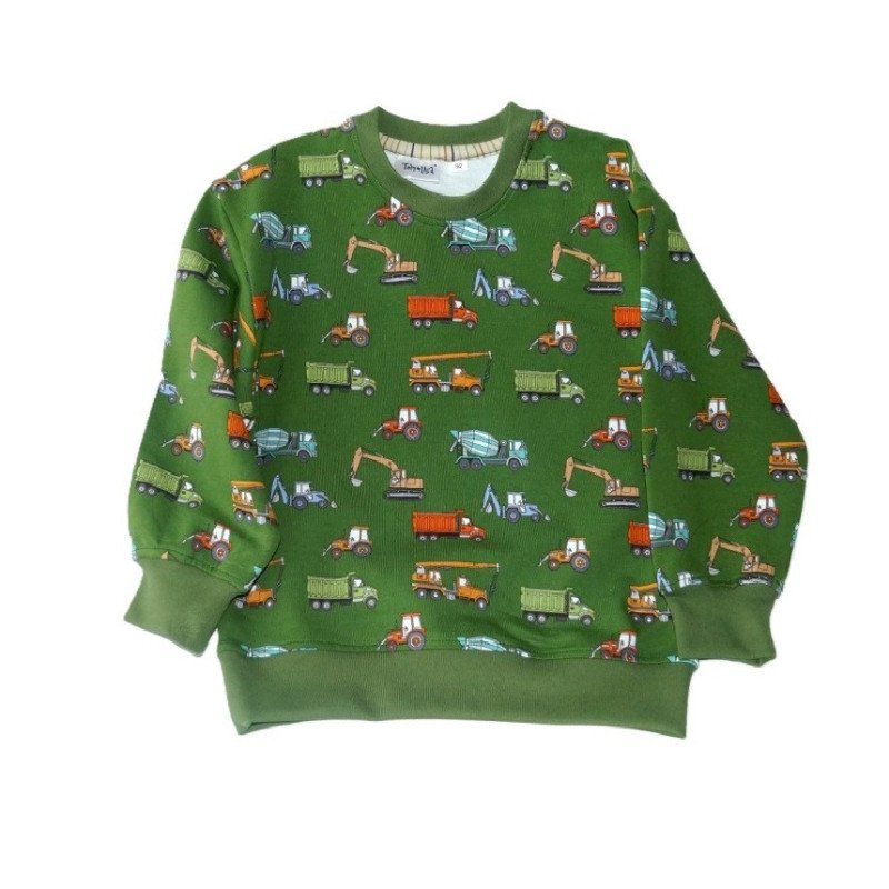 Sweatshirt, grøn | Arbejdsmaskiner