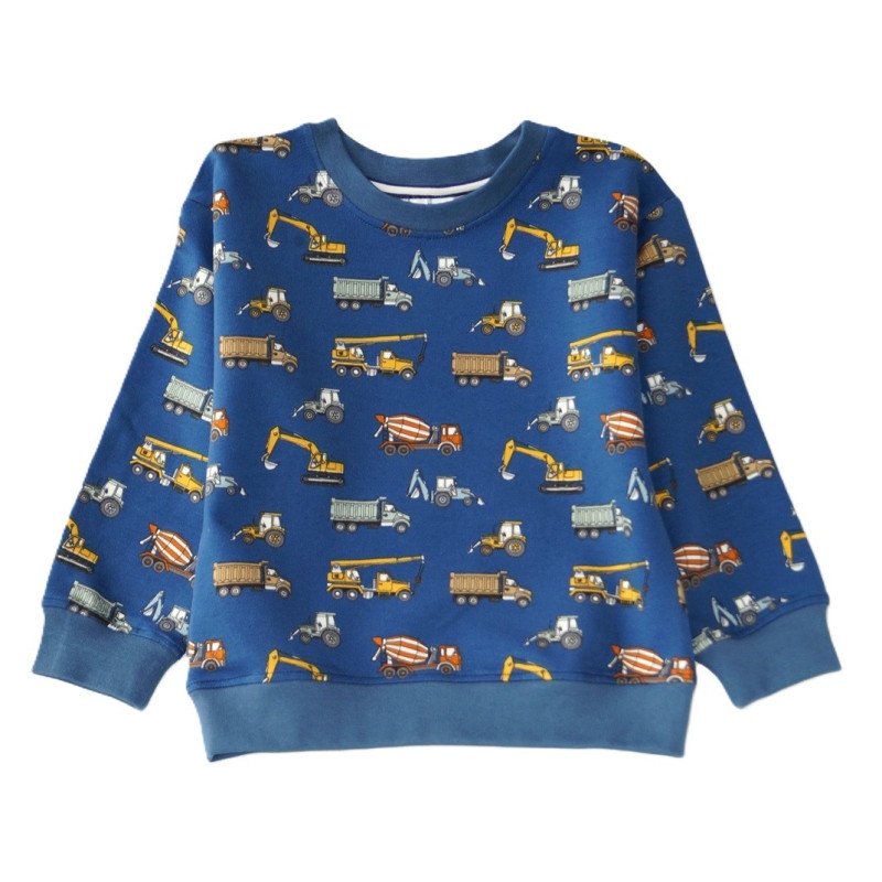 Sweatshirt, blå | Arbejdsmaskiner