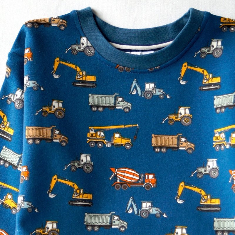 Sweatshirt, blå | Arbejdsmaskiner