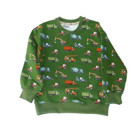 Sweatshirt, grøn | Arbejdsmaskiner