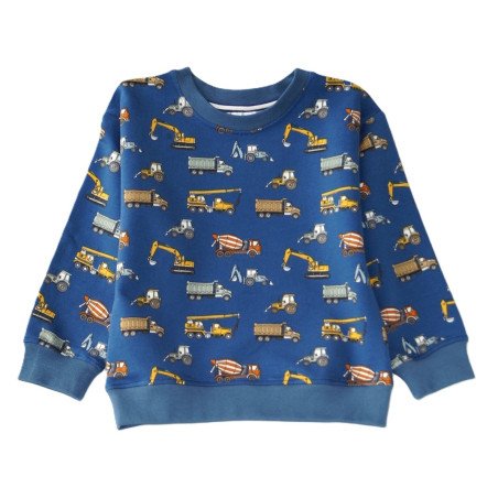 Sweatshirt, blå | Arbejdsmaskiner