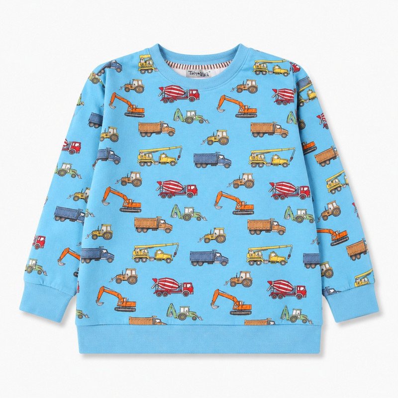 Sweatshirt, blå | Arbejdsmaskiner