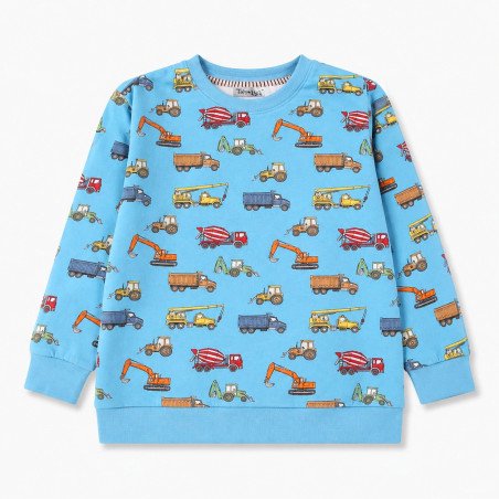 Sweatshirt, blå | Arbejdsmaskiner