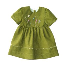 Sommerkjole med søde broderier af vilde blomster fra Tom&Lisa