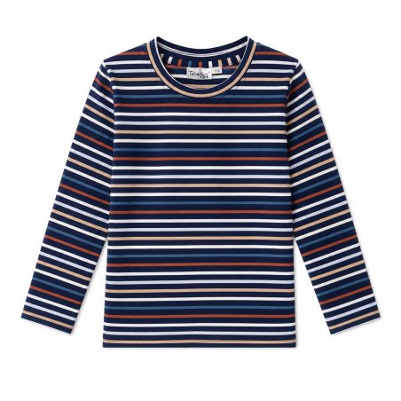 Langærmet top, navy blå