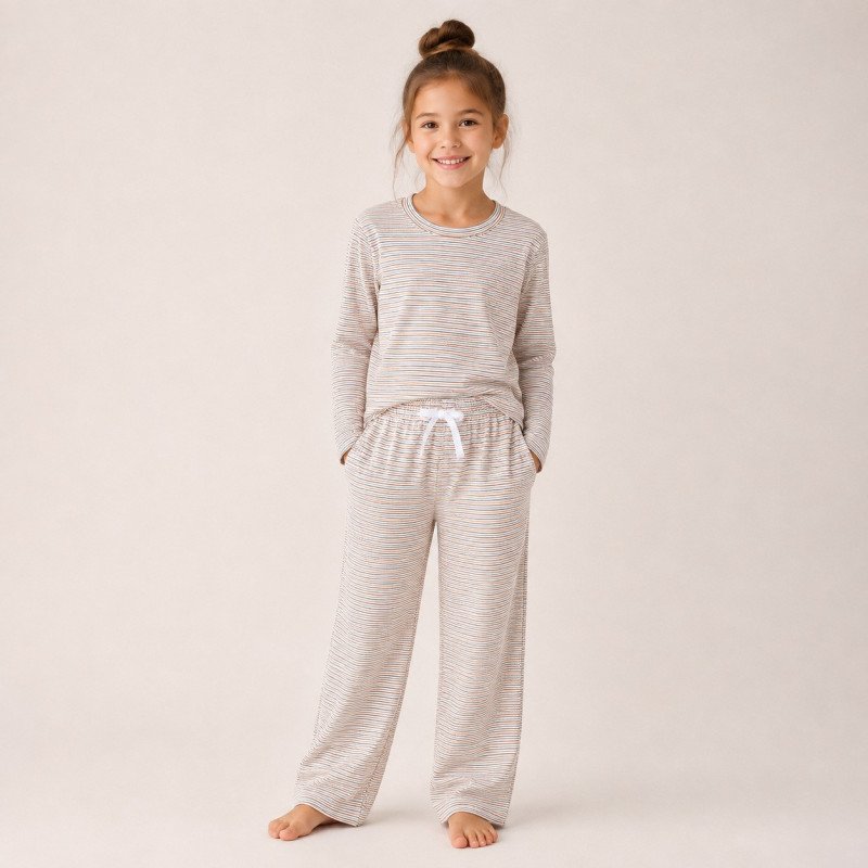 Pyjamasæt, hvid