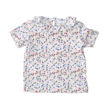 T-shirt i 100% bomuld, Normal Livhøjde, Mønster Blomstre fra Tom&Lisa