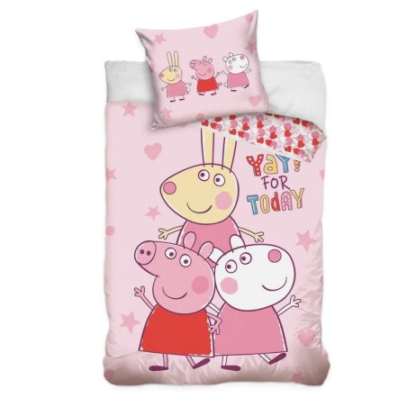 Junior sengetøj Gurli Gris med Peppa Gris fra MyTrendyKid. dk