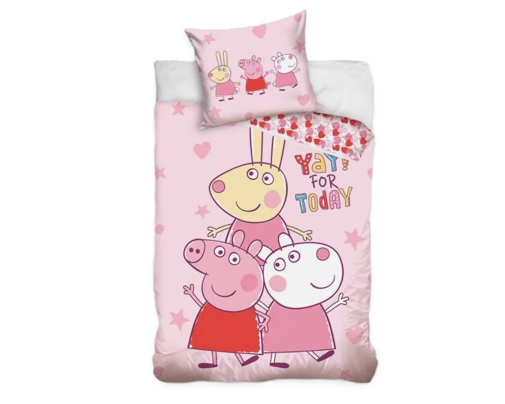 Junior sengetøj Gurli Gris med Peppa Gris fra MyTrendyKid. dk