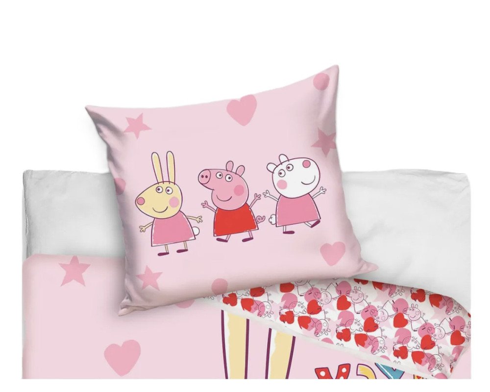 Junior sengetøj Gurli Gris med Peppa Gris fra MyTrendyKid. dk