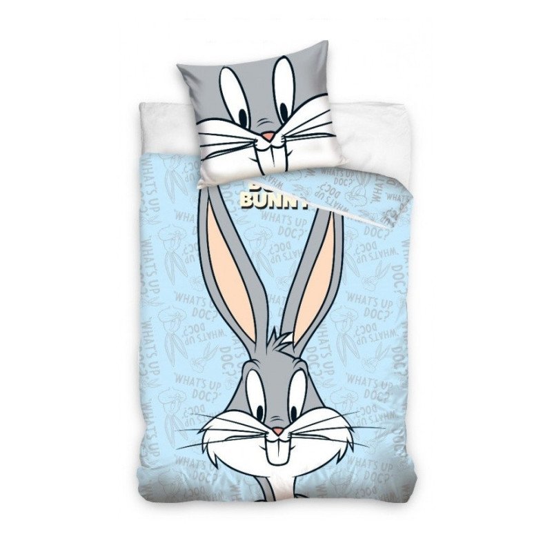 Junior bomuldssengesæt 100x135 cm med Looney Tunes & Bugs Bunny & Tweety