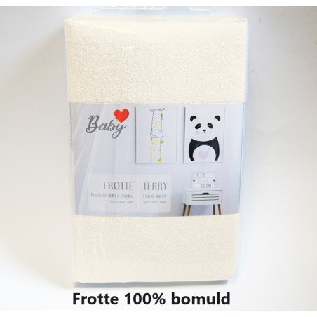 Junior Frotte Faconlagen i størrelse 60x120x15 cm med elastik