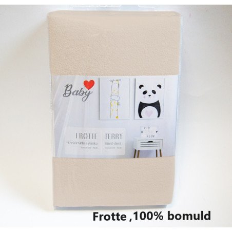 Junior Frotte Faconlagen i størrelse 60x120x15 cm med elastik