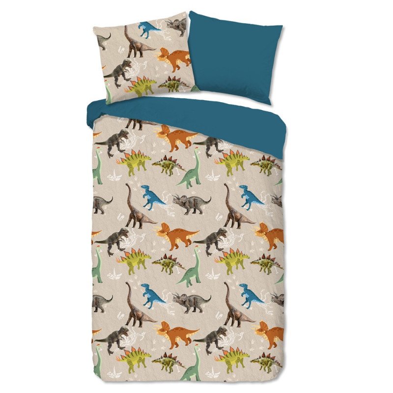 Børnesengetøj med dinosaurmotiv