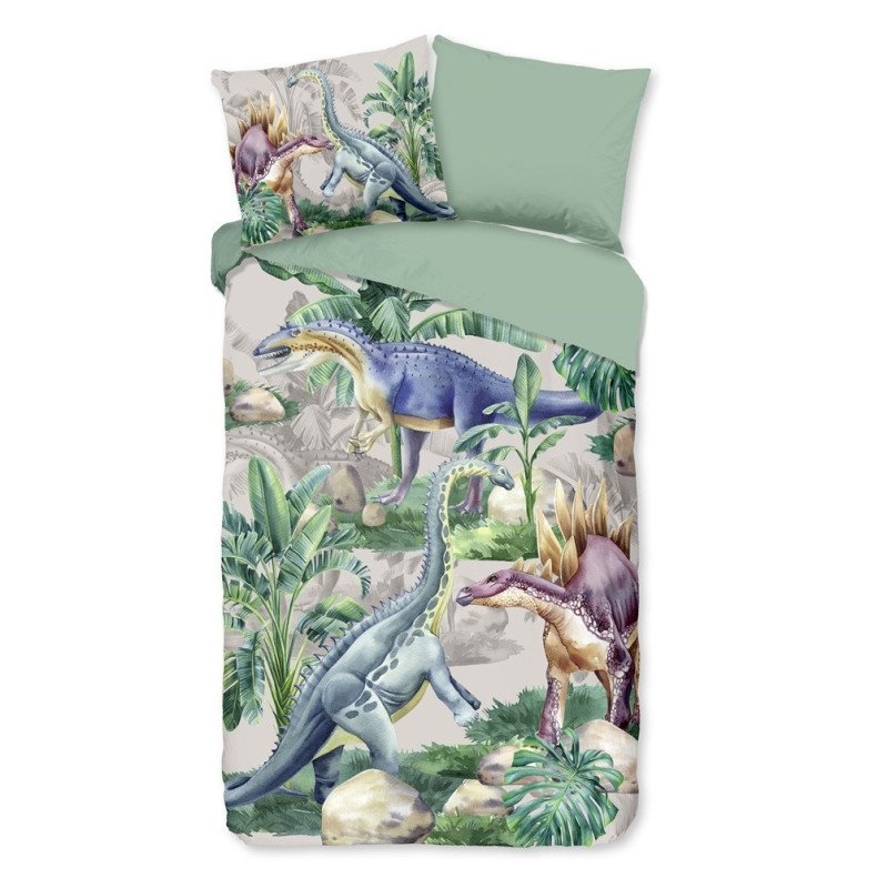 Børnesengetøj med dinosaurmotiv