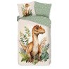 Børnesengetøj med dinosaurmotiv
