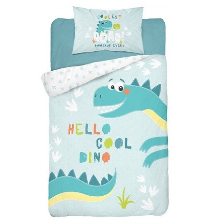 Junior sengesæt Dino, Blå