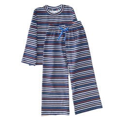 Langærmet pyjamas med vide bukser fra Tom&Lisa