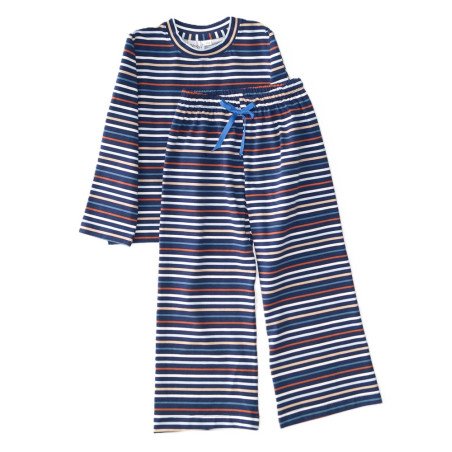 Langærmet pyjamas med vide bukser fra Tom&Lisa