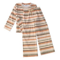 Langærmet pyjamas med vide bukser fra Tom&Lisa