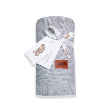 Strikket tæppe/blanket til børn i bomuld/ bamboo fra MyTrendyKid.dk