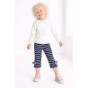 Сapri-leggings, Naviblå, Stribet