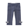 Сapri-leggings, Naviblå, Stribet