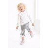 Stribede leggings med sløjfer til piger | Tom & Lisa
