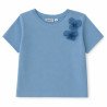 Blå T-shirt med dekorative tyl-sommerfugle fra Tom & Lisa fra Tom & Lisa
